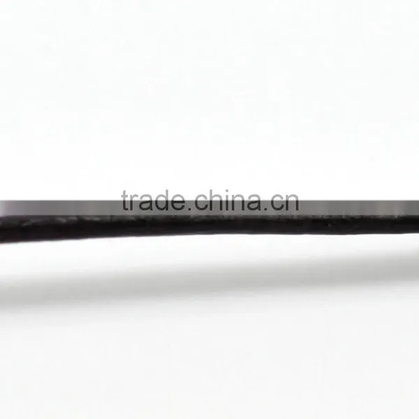 Wholesale Coffee Color Round Real Leather Jewelry Cord 1mm photo-2