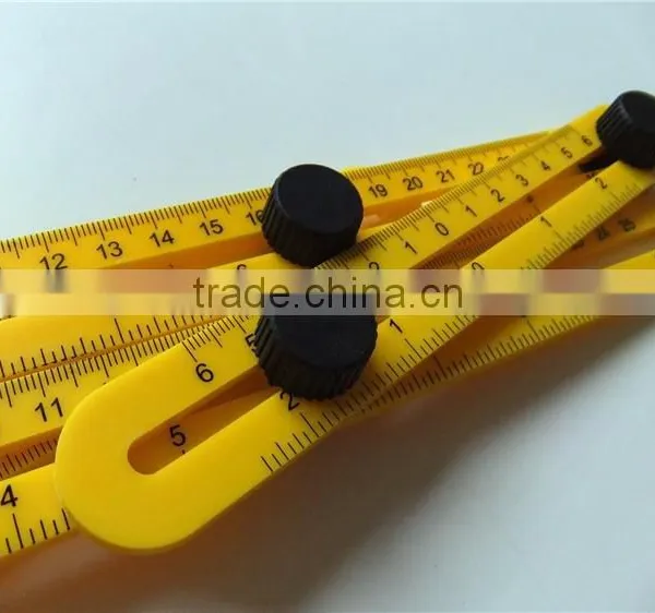 Irregular Angled Template Tools,yellow Multi Angle-izer Measuring Ruler Measures All Angles and Forms photo-3