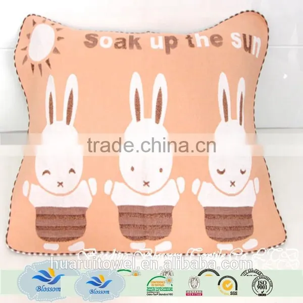 Lovely Rabbit Character Good Hand Feeling Pillow 100% Cotton Towel