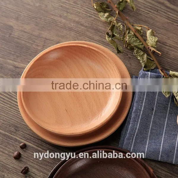 Beech Walnut Fruit Tray /steak Tray Holder Tea Coffee Holder Tray / ms Dessert Cake Tray Breakfast Plate Tray / Tea Holder Tray photo-2