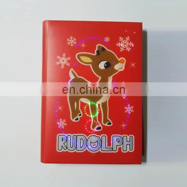 Fashion Journal Cute Diary Spiral Printing Led Light Customized Logo Notebook for Kid photo-5