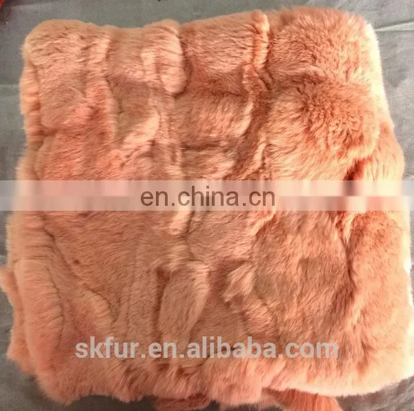 Factory Direct Supply Softtextile Rabbit Fur Blanket photo-5