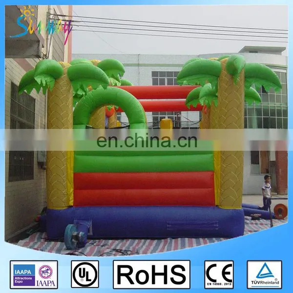 Giant Inflatable Palm Tree Combo Bouncers Game Amusement Park Obstacle Course photo-4