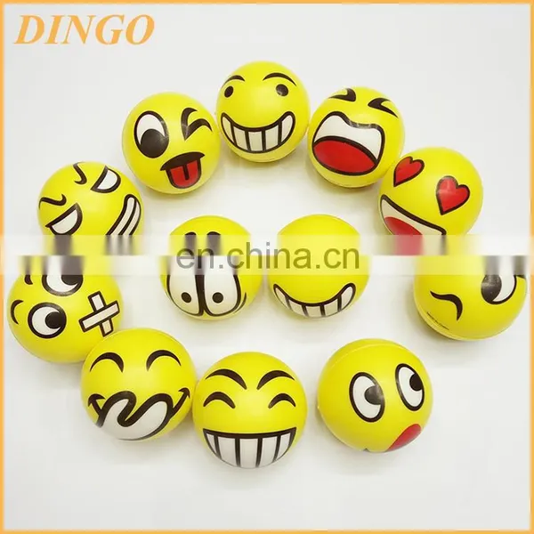 Yellow Smiley Face PU Stress Ball photo-5