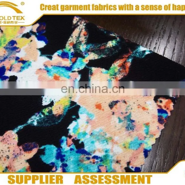 2016 Hot Sales Lady's Colthing Single Knitting Jersey Fabric Spandex Jersey Print Factory Price photo-2