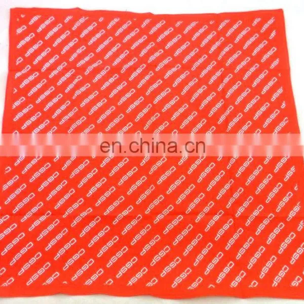 Custom High Quality Promotional Cotton Red Printing Bandana photo-6