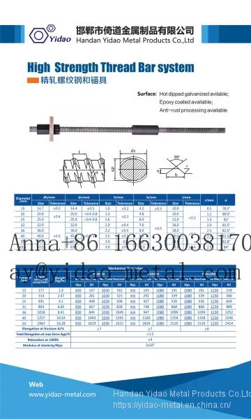 Post Tensioning Bar High Strength Thread Steel Bar photo-4