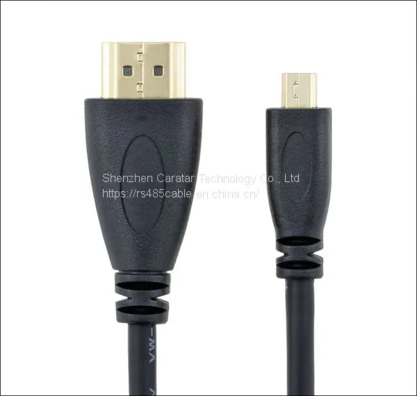 Micro HDMI to HDMI D-type HD Cable With 14+1 Pure Copper Core Line for PC/tablet/camera photo-2