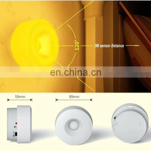 Infrared LED Body Sensor Night Lamp Corridor Wall Cabinet Rechargeable PIR Light photo-4