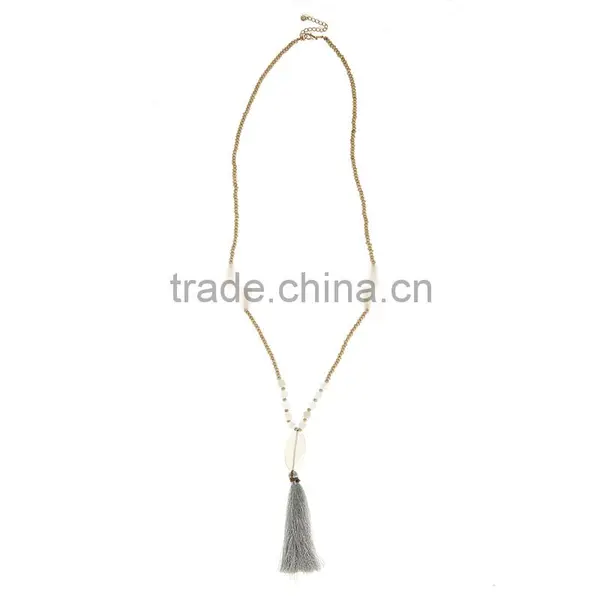 Handmade Wooden Beads Tassel Necklace Custom Wood Bead Necklaces photo-3