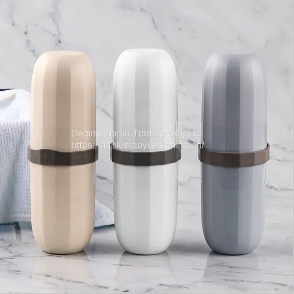 Mini Travel Wash Cup Household Wash Set Cup With Toothbrush Set Outdoor Business Trip Storage Box Toothbrush photo-4