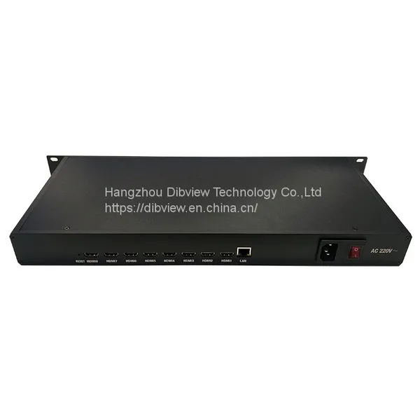 DIBVIEWOLO OTV-HE08 1U Rack HEVC H.265 H.264 HDMI Video Stream Encoder For Live HD IPTV 8 Channels SRT RTMPs Facebook Youtube photo-3