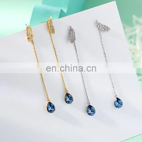 Jewelry Huggies Acrylic Earrings Court Simple Eardrop Chain Tassel Earring for Women photo-2