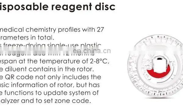 Medical Disposable Reagent Disc Chemistry Analyser Disk photo-5