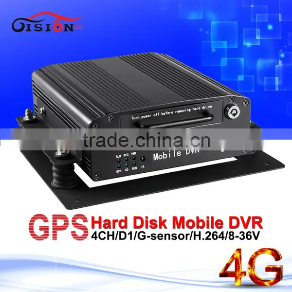 Mobile Dvr 4g Gps 4ch Support Kit Dvr 4 Cameras Surveillence Equipment
