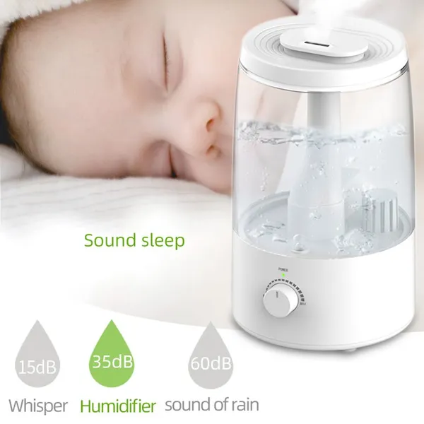 Vente en gros d'humidificateurs d'air avec livraison rapide. 12 pièces par carton. Humidificateur d'air diffuseur d'huiles essentielles de 3,5 L à couleur changeante