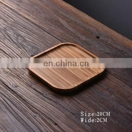Different Size Round Wood Plate, Bamboo Food Serving Dinner Plate , Round Bamboo Dinner Bamboo Plates photo-5