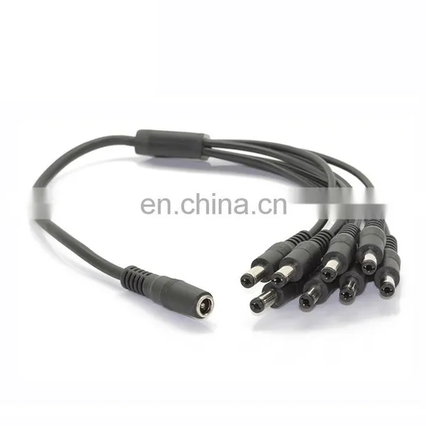 1-8 Plug Female To Male Power Supply Dc Splitter Cable 8 Way Dc Connector Cable 12v Dc Power Cable photo-2