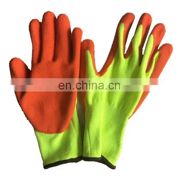 Industry nitrile coated work glove construction building rugged wear safety work gloves