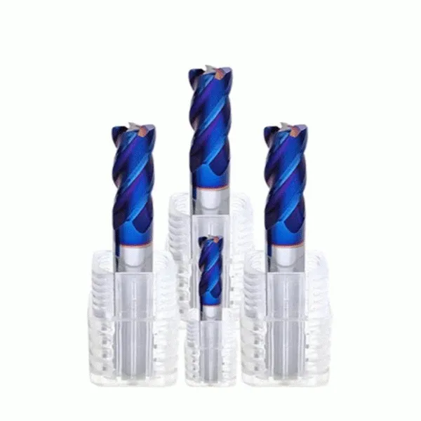 Carbide Square End Mill 4 Flutes HRC65