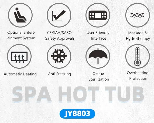 JOYSPA Outdoor Bathtubs Spa Hot Tubs JY8803 2 Persons Garden Hot Tub Pool photo-3