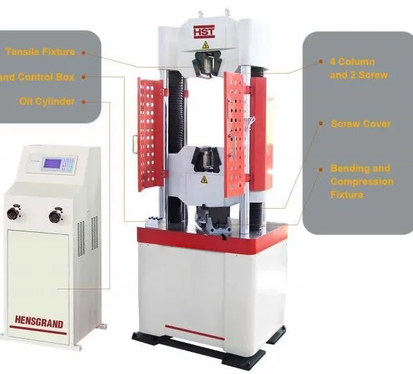 HST 100T 1000kN Digital Display Hydraulic Universal Testing Machine 1000KN 6 Columns Frame, Tensile Space:950mm HST WE-1000D photo-5