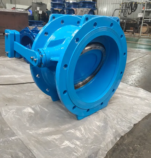 8'' PN16 Heavy Counterweight Tilting Disc Hydraulic Slowly Closed Check Valve Pump Outlet photo-3