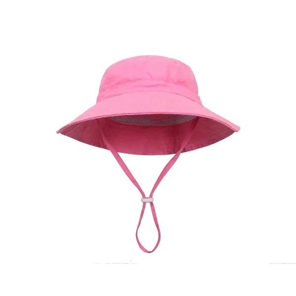 Breathable Mesh UV Sun Bucket Hat With Adjustable Windproof Chin Cord photo-2