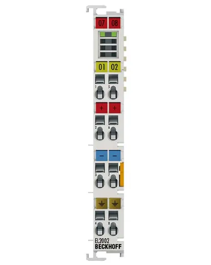 BECKHOFF EL2002 EtherCAT 2-канальный цифровой выходной модуль 24В постоянного тока 0,5А ПЛК промышленной автоматизации IO-терминал