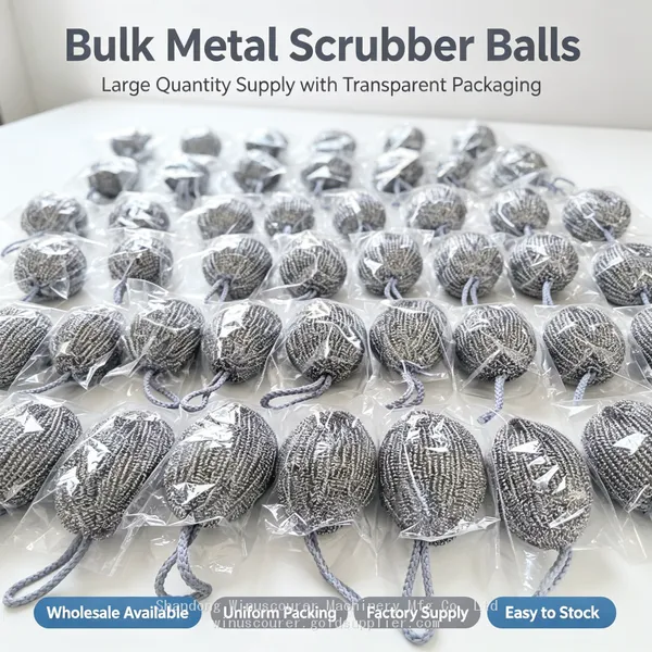 Factory Wholesale Hang‑Up Oval Steel Cleaning Ball With Braided Lanyard Heavy Oil Dirt Remover photo-3