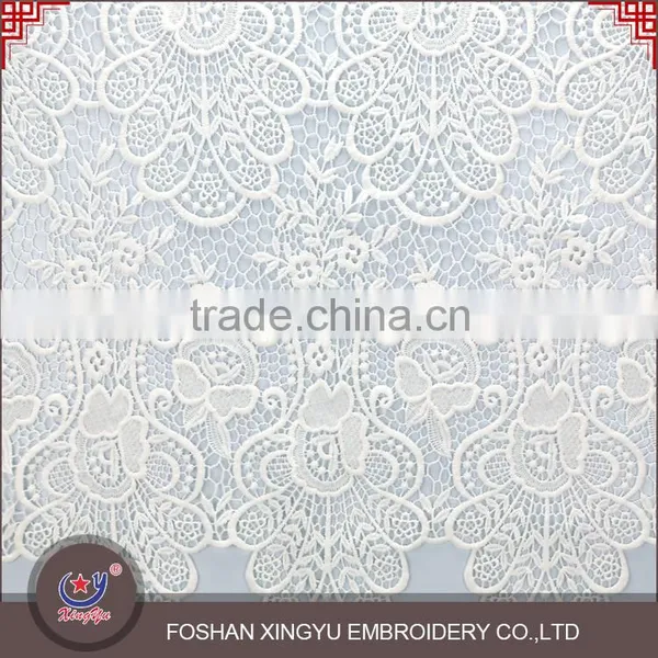 Hot Sale Functional Flowers Embroidery Patterns Lace Embroidered Fabric for Cutwork Embroidery Dress Quality Choice photo-2