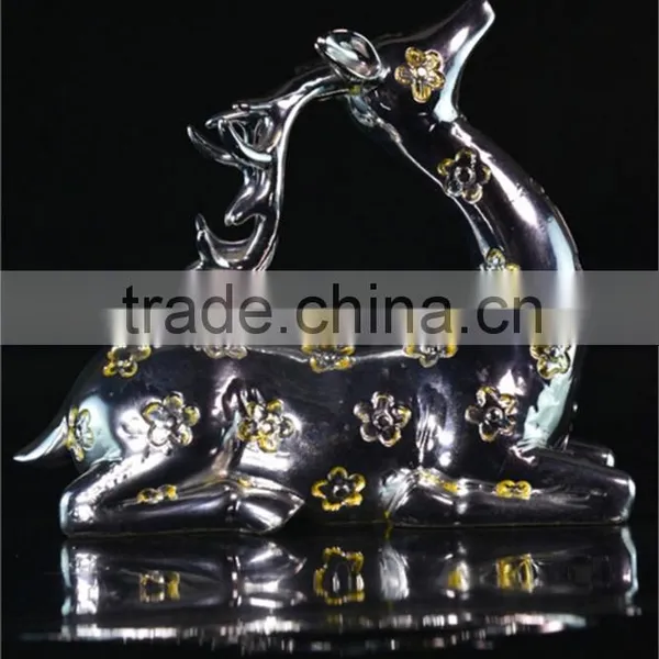 Deer Aircraft Decoration Sculpture Modern Statue Architectural Model Monument Souvenir photo-3