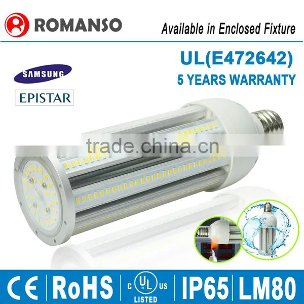 Internal Driver IP65 Waterproof LED Corn COB Bulb E27 E40 CE ROHS 5 Years Warranty photo-2