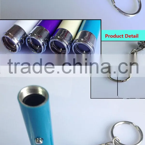 Metal Led Projector Light Keychain Flashlight With Carabiner All Logo Can be Design Keychain Lamp photo-3