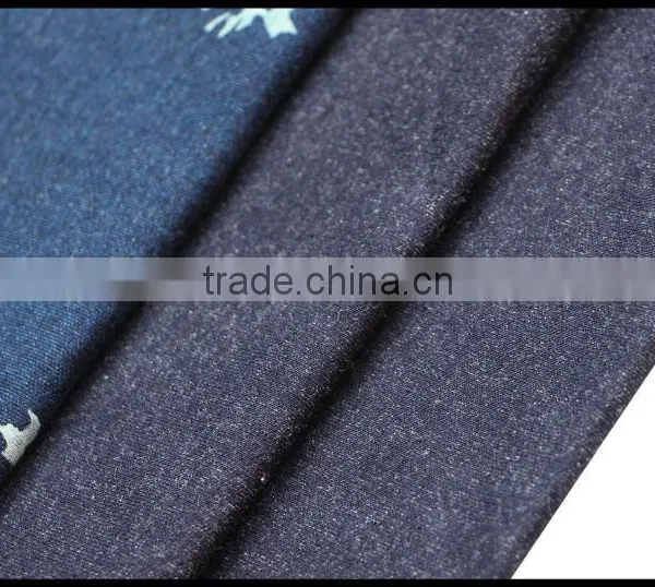 95% Indigo Cotton Knitted Denim Fabric photo-3