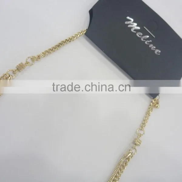 FASHION MULTI ROW BIG PLASTIC STONE CHAIN NECKLACE photo-3