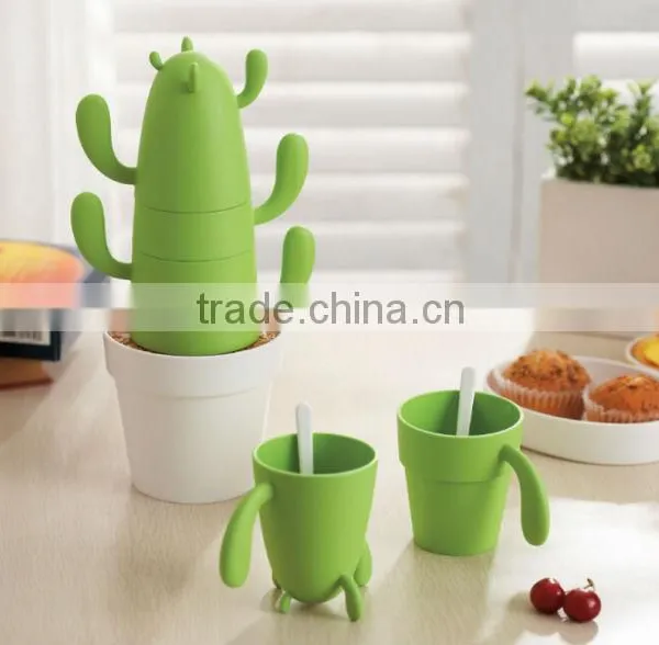 D669 Eco-friendly Cactus Novelty Houseware Decorative Coffee Mugs