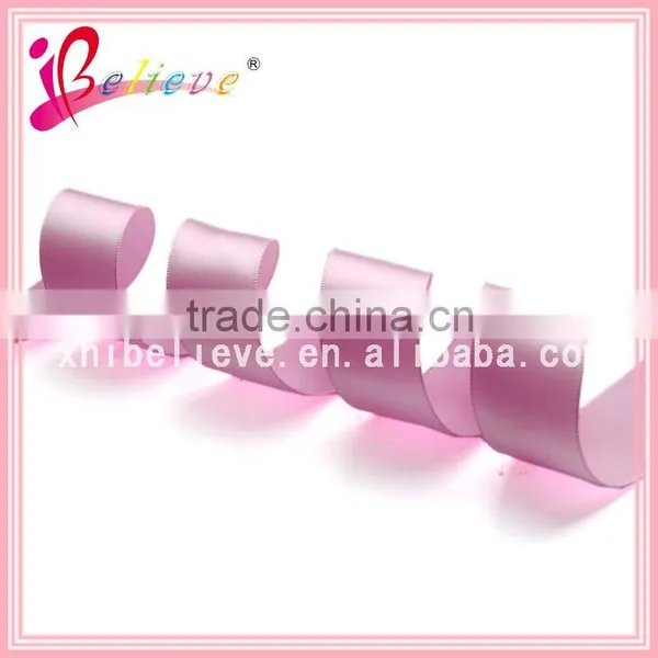 Famous Brand High Quality Polyester Satin Ribbon Ornaments Pink Ribbon Roll photo-2