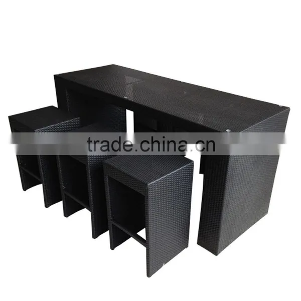 Modern Rattan Garden Patio Furniture PE Rattan Furniture Parts Bar Furniture Of Rattan photo-4