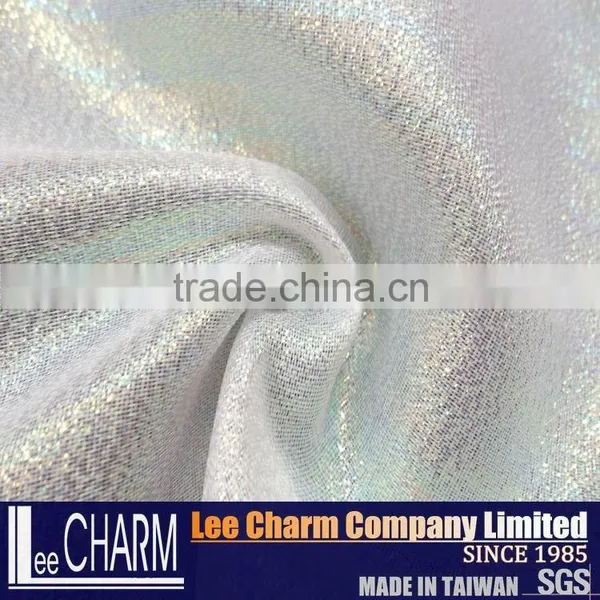 Silver and Golden Luxury Metallic Satin Fabirc photo-3