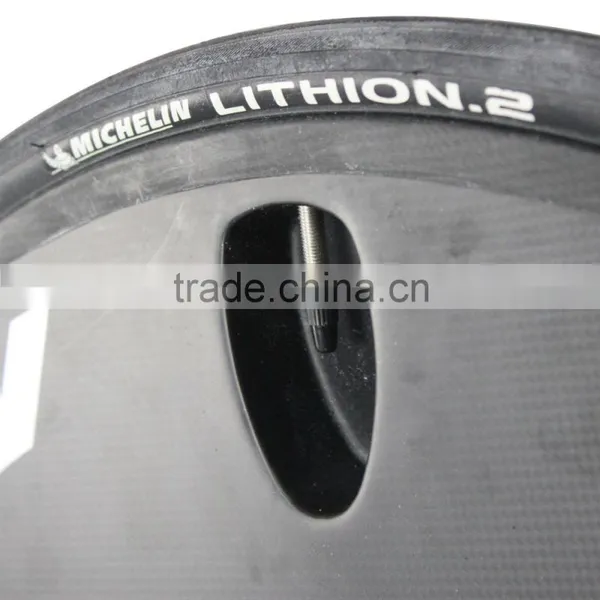 2016 700C Road Bike Front 3 Spokes Clincher 3s Wheels Rear Carbon Clincher Disc Wheelset Fit for Road TT Bike photo-4
