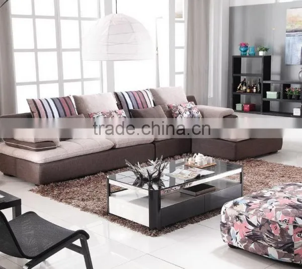 Simple Modern Home Use Sofa Set With Unique Fabric Cover KW1513