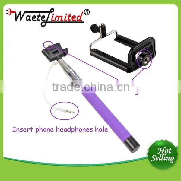 Colorful Smartphone Monopod Selfie Stick Portable Flexible Camera photo-4