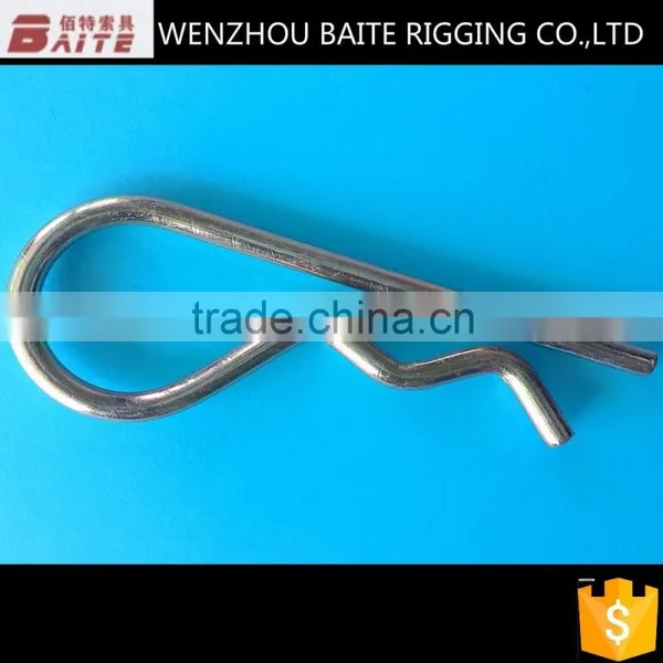 Steel Zinc Plated Industry R Type Hair Pin Chain Hook Metal Key Ring in Best Rigging Hardware Manufacturer photo-2