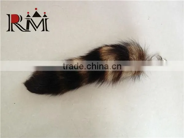 2014 Hot Selling 100% Genuine Raccoon Tail Fur for Clothes Accessories photo-6