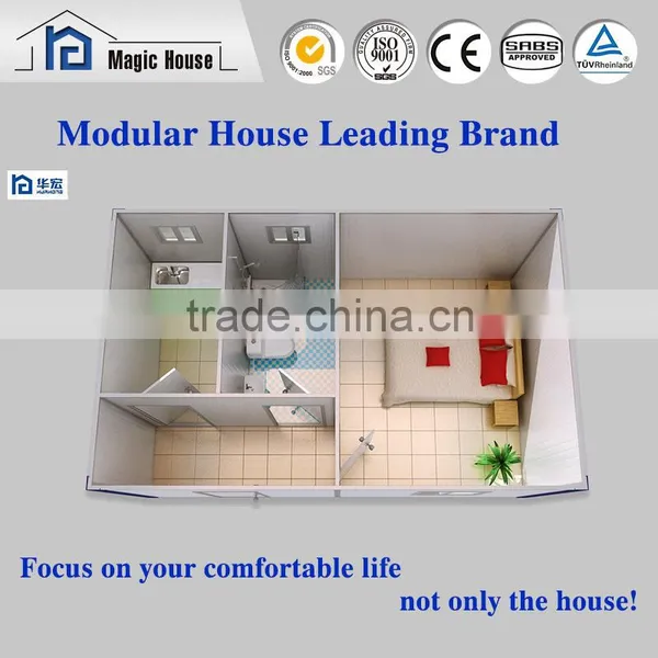 Prefabricated Chinese Houses Solid Sanwich Panel House Portable Office Warehouse photo-2