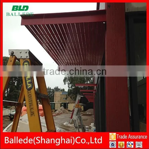 Custom Australia Style Aluminum L Blade Sunshade Louver Roof From China photo-5