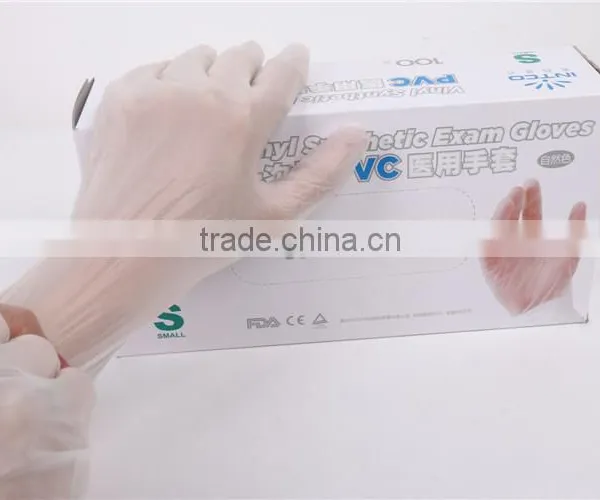 Disposable Cycling Vinyle/pcv Golve for Medical photo-2