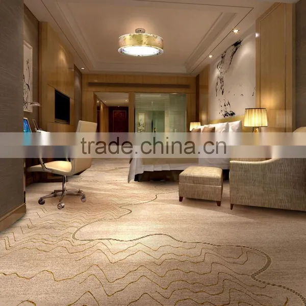High Quality Modern Leaf Printed Carpet for Hotel photo-5