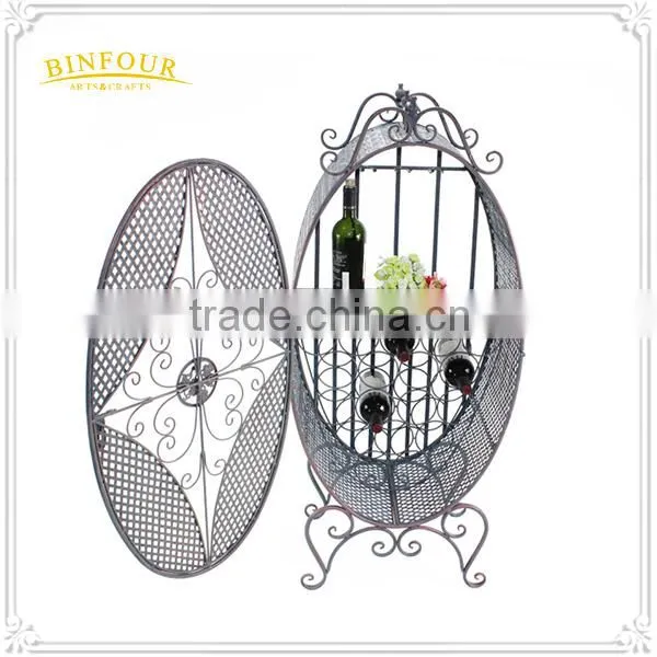 Factory Price Metal Wine Bottle Holder Rack Wine Display Rack Wine Glass Holder photo-4